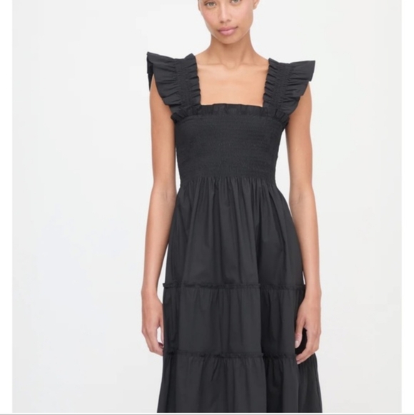 EUC Hill House Nap Midi Dress Black Size L - Picture 2 of 9